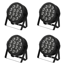 U'King 4PCS 14LED Par Light 4in1 RGBW Effect Stage Light DMX512 4/8CH Voice Control Automatic Mode Party Light for Bar KTV Disco