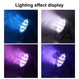 U'King 4PCS 14LED Par Light 4in1 RGBW Effect Stage Light DMX512 4/8CH Voice Control Automatic Mode Party Light for Bar KTV Disco