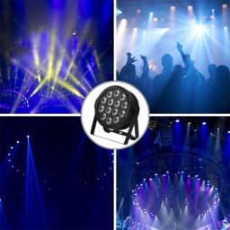 U'King 4PCS 14LED Par Light 4in1 RGBW Effect Stage Light DMX512 4/8CH Voice Control Automatic Mode Party Light for Bar KTV Disco