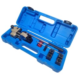 45 Degree Professional Brake Pipe Flaring Tool Kit for Single, Bubble, and Double Tube Rolling, 3/16', 1/4', 5/16', 3/8'