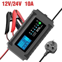 10A Smart Car Battery Chargers 12V 24V Automotive Charger Battery Trickle Charger For Lead-Acid Batteries