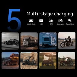 10A Smart Car Battery Chargers 12V 24V Automotive Charger Battery Trickle Charger For Lead-Acid Batteries