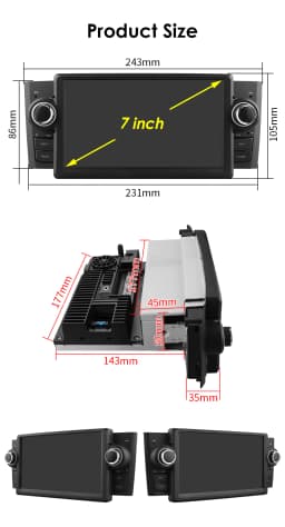 AI Voice CarPlay 2Din Android 12 Android Auto Radio For FIAT Grande Punto Linea 2007-2012 Car Multimedia GPS 4G autoradio NO DVD