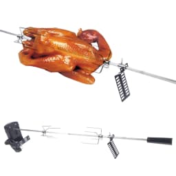 Electric BBQ Grill Rotisserie Kit Automatic Roasting Rod Outdoor Camping Barbecue Grilling Rotisserie Kit