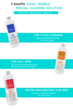 Meisikang Skin Rejuvenation Dermabrasion Face Clean Facial Cleansing Moisturizing Water 3pcs Aqua Peeling Solution 400ml