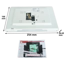 HIKVISION International Version 10 inch DS-KH9510-WTE1(B) Indoor Monitor, 802.3af POE, App Hik-Connect, WiFi, Video Intercom