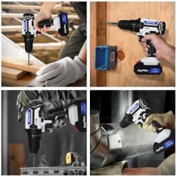 DayPlus 21V Cordless Drill Driver,Electric Cordless Screwdriver 45Nm with 1500mAh Battery, 2 Speeds, 29CS Accessories