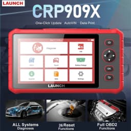 LAUNCH X431 CRP909X OBD2 Scanner Automotive Tools Car Diagnostic Tools Auto OBD Code Reader Free Shipping Diagnostic Auto
