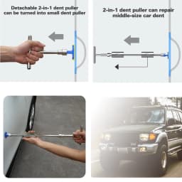 Car Tools Car Body Dent Puller Removal Tools Metal Reverse Hammer Suction Cup Auto Dent Paintless Repair Extractor Garage Tools