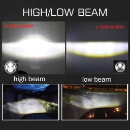 CO LIGHT Running Lights 80W Car Led H4 7inch Car Accessories Angel Eyes H4 Led Headlight For Lada Niva 4X4 Uaz Offroad 12V 24v