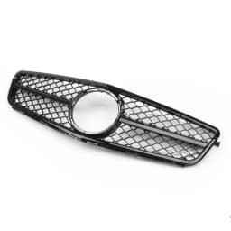 Artudatech AMG Black Front Bumper Grille Grill Fit C-Class Benz W204 C300 C350 2008-2014