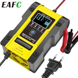 12V 6A Full Car Battery Charger Intelligent Fast Power Charging Pulse Repair Charger Auto Moto Wet Dry Lead Acid Battery-charge