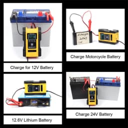12V 6A Full Car Battery Charger Intelligent Fast Power Charging Pulse Repair Charger Auto Moto Wet Dry Lead Acid Battery-charge