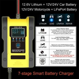 12V 6A Full Car Battery Charger Intelligent Fast Power Charging Pulse Repair Charger Auto Moto Wet Dry Lead Acid Battery-charge