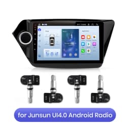 Junsun USB Tire Pressure Monitoring Alarm System TPMS With 4 Internal Sensors for Car DVD Player Navigation Car Accessories