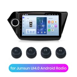 Junsun USB Tire Pressure Monitoring Alarm System TPMS With 4 Internal Sensors for Car DVD Player Navigation Car Accessories