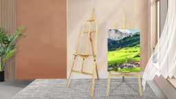 DayPlus Artist Easel,Wooden A-Frame Easel,Adjustable Drawing Holder,Canvas Stand, Stand for Painting,Sketch,Wedding,Exhibition