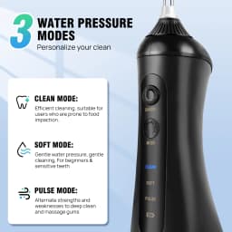 VickyHome Water Flosser Dental Oral Irrigator Fairywill Cordless 6 Jet Tips Rechargeable Water Flosser Cordless 3 Mode Cleaner