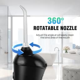 VickyHome Water Flosser Dental Oral Irrigator Fairywill Cordless 6 Jet Tips Rechargeable Water Flosser Cordless 3 Mode Cleaner