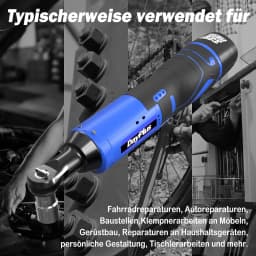 DayPlus 12 V Portable Handheld Electric Ratchet Wrench Set 3/8Inch Cordless Battery Power, High Torque+2 x 1500 mAh Battery