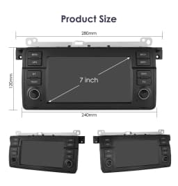 2Din Android 12 CarPlay Android Auto Radio For BMW E46 M3 318/320/325/330/335 Rover 75 Coupe Car Multimedia GPS 4G autoradio