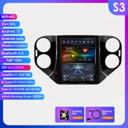 9.7"Android 13 Autoradio for VW Volkswagen Tiguan 1NF 2007-2016 Multimedia player Car radio GPS navi Stereo 4G Carplay Head Unit