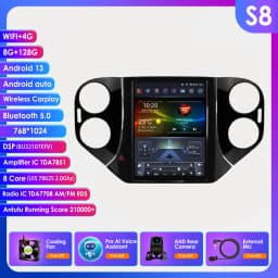 9.7"Android 13 Autoradio for VW Volkswagen Tiguan 1NF 2007-2016 Multimedia player Car radio GPS navi Stereo 4G Carplay Head Unit
