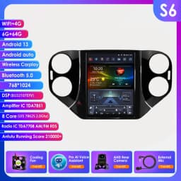9.7"Android 13 Autoradio for VW Volkswagen Tiguan 1NF 2007-2016 Multimedia player Car radio GPS navi Stereo 4G Carplay Head Unit