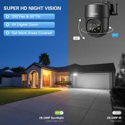 XEGA 4G LTE Security Camera Solar Panel With SIM Card Outdoor Wireless Battery 8000mAh CCTV 2K PTZ Night Vision Motion Detection IP Camera (Not Support WiFi)