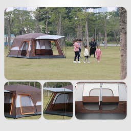 Outdoor Travel Camping Tent Waterproof Tent Portable Rainproof Sunshine-proof Tent Fishing Hiking Sunshine Shelter