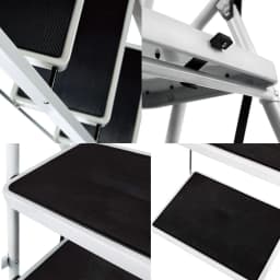 Step Stool, 1-2-3-4 Steps, Lightweight Step Ladder with Handrail, Folding Ladder with Non-Slip Platform, Maximum Load 150kg