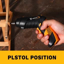 DEKO DKCS3.6O1 Cordless Electric Screwdriver Rechargeable Power battery Screwdriver Twistable Handle LED Torch Power Tool