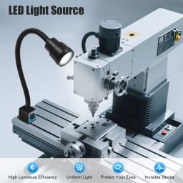 Led Machine Tool Light 5W Long Arm Hose Workshop Working Lights Magnetic Base Super Bright Industrial Lamp