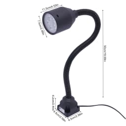 Led Machine Tool Light 5W Long Arm Hose Workshop Working Lights Magnetic Base Super Bright Industrial Lamp