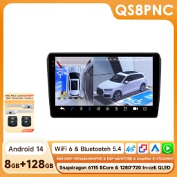 Hizpo AI Voice Radio For Audi A3 8P 2003 - 2013 4G Car Multimedia Player GPS 2din Autoradio Wireless CarPlay Android Auto Wifi
