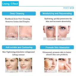 6 in 1 Hydro Dermabrasion Facial Machine Deep Cleansing Skin Scrubber Tightening Water Oxygen Bubble Skin Care Spa Beauty Device