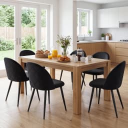 A Set of 4 Kitchen Nordic Dining Chairs Bedroom Velvet Dresser Party Modern Luxury Dining Chairs Design Unique Home Furniture