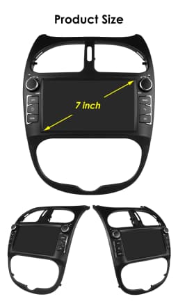 2Din Carplay Android Car Radio For PEUGEOT 206 206CC 206SW 2000-2008 Car Multimedia Player GPS Autoradio 4G-LET 7862