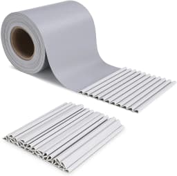 Garden Fence Privacy Strip 50m X 19cm PVC Privacy Strip Panel Double Rod Fence Garden Fence Strip Roll Balcony Privacy Screen