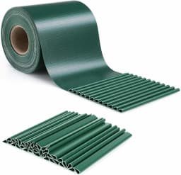 Garden Fence Privacy Strip 50m X 19cm PVC Privacy Strip Panel Double Rod Fence Garden Fence Strip Roll Balcony Privacy Screen