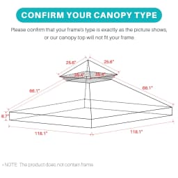 3x3m Outdoor Garden Parasol Cloth Gazebo Awning 118"x118" Canopy Replacement Pergolas Cloth For Outdoor Garden Canopy Sunshade