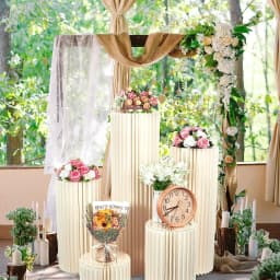 Folding Roman Column Cake Dessert Table Wedding Party Stage Props Honeycomb Origami Display Stand Shop Window Ornaments Holder