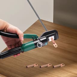 Hand Operated Hydraulic Crimping Tool YQK-70 60KN Manual Hydraulic Crimper with 8 Pairs of Dies 20CM Non-slip Rubber Handle
