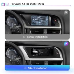 Junsun 8 core Wireless CarPlay Android Auto Car Radio Multimedia For Audi A4 A4L B8 2009-2016 4G WiFi IPS Touch Screen Autoradio