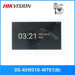 HIKVISION International Version 10 inch DS-KH9510-WTE1(B) Indoor Monitor, 802.3af POE, App Hik-Connect, WiFi, Video Intercom