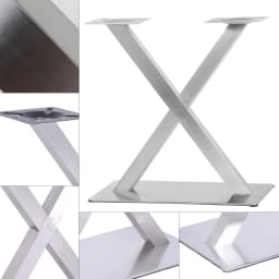 Stainless Steel Table Base Legs Frame Seat X-Shaped Pry Available For Coffee Shop