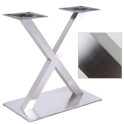 Stainless Steel Table Base Legs Frame Seat X-Shaped Pry Available For Coffee Shop