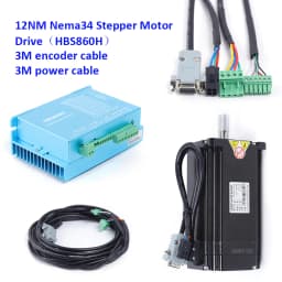 12NM Closed Loop Schrittmotor Nema34 DSP AC60V Stepper Motor Drive Kit