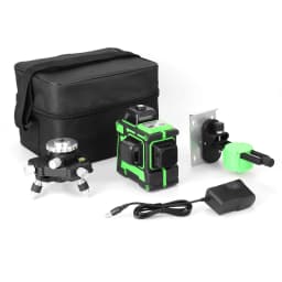 3D 12 Lines Self-leveling Laser Level with 1.2M 3 Heights Adjustable Alloy Extension Bar Tripod Stand and Carrying Bag