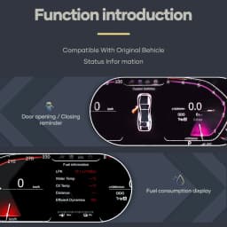 Car Digital Dashboard For BMW 1 2 Series F20 F21 F52 F22 X1 F48 F49 X2 F39 Panel Speedometer Virtual Cockpit Instrument Cluster